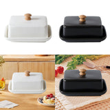 Maxbell Ceramic Butter Dish with Airtight Cover Butter Keeper Holder for Counter Bar