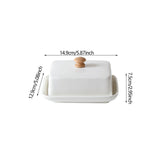Maxbell Ceramic Butter Dish with Airtight Cover Butter Keeper Holder for Counter Bar