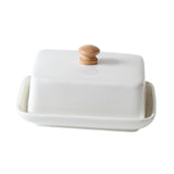 Maxbell Ceramic Butter Dish with Airtight Cover Butter Keeper Holder for Counter Bar