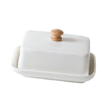 Maxbell Ceramic Butter Dish with Airtight Cover Butter Keeper Holder for Counter Bar