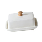 Maxbell Ceramic Butter Dish with Airtight Cover Butter Keeper Holder for Counter Bar