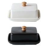 Maxbell Ceramic Butter Dish with Airtight Cover Butter Keeper Holder for Counter Bar