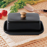 Maxbell Ceramic Butter Dish with Airtight Cover Butter Keeper Holder for Counter Bar