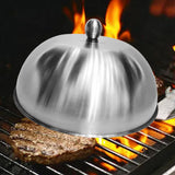Maxbell Burger Cover Heavy Duty Cheese Melting Dome for Cooking Outdoor BBQ Barbecue 22cmx22cmx8.3cm