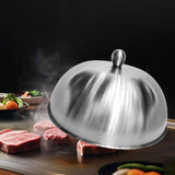 Maxbell Burger Cover Heavy Duty Cheese Melting Dome for Cooking Outdoor BBQ Barbecue 25cmx25cmx9.3cm
