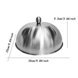 Maxbell Burger Cover Heavy Duty Cheese Melting Dome for Cooking Outdoor BBQ Barbecue 25cmx25cmx9.3cm