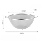Maxbell Stainless Steel Colander Sieve Multi Use Easy to Clean Rice Rinsing Strainer