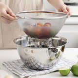 Maxbell Stainless Steel Colander Sieve Multi Use Easy to Clean Rice Rinsing Strainer