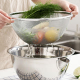 Maxbell Stainless Steel Colander Sieve Multi Use Easy to Clean Rice Rinsing Strainer