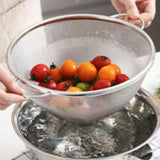 Maxbell Stainless Steel Colander Sieve Multi Use Easy to Clean Rice Rinsing Strainer