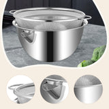 Maxbell Colander with Bowl Set with Handles Rice Rinser Large Capacity Food Strainer