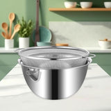 Maxbell Colander with Bowl Set with Handles Rice Rinser Large Capacity Food Strainer