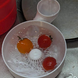 Maxbell Berry Washer Spinner Bowl 3D Printed White Fruits and Veggies Cleaner Device