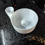 Maxbell Berry Washer Spinner Bowl 3D Printed White Fruits and Veggies Cleaner Device