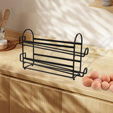 Maxbell Metal Wire Egg Tray Storage Rolling Egg Dispenser for Cabinet