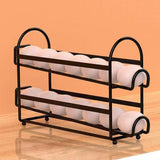 Maxbell Metal Wire Egg Tray Storage Rolling Egg Dispenser for Cabinet