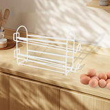 Maxbell Metal Wire Egg Tray Storage Rolling Egg Dispenser for Cabinet