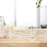 Maxbell Metal Wire Egg Tray Storage Rolling Egg Dispenser for Cabinet