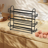 Maxbell Metal Wire Egg Tray Storage Rolling Egg Dispenser for Cabinet
