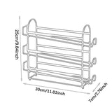 Maxbell Metal Wire Egg Tray Storage Rolling Egg Dispenser for Cabinet