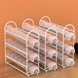 Maxbell Metal Wire Egg Tray Storage Rolling Egg Dispenser for Cabinet