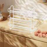 Maxbell Metal Wire Egg Tray Storage Rolling Egg Dispenser for Cabinet