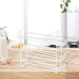 Maxbell Metal Wire Egg Tray Storage Rolling Egg Dispenser for Cabinet