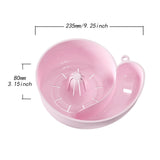 Maxbell Sink Drain Basket Snail Shaped Fruit Vegetable Washing Basket for Strawberry Pink