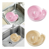 Maxbell Sink Drain Basket Snail Shaped Fruit Vegetable Washing Basket for Strawberry Pink