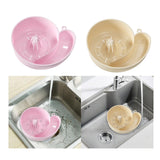 Maxbell Sink Drain Basket Snail Shaped Fruit Vegetable Washing Basket for Strawberry Pink
