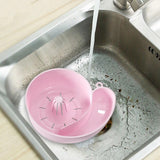 Maxbell Sink Drain Basket Snail Shaped Fruit Vegetable Washing Basket for Strawberry Pink