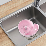 Maxbell Sink Drain Basket Snail Shaped Fruit Vegetable Washing Basket for Strawberry Pink