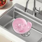 Maxbell Sink Drain Basket Snail Shaped Fruit Vegetable Washing Basket for Strawberry Pink