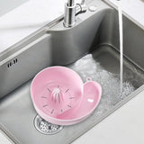 Maxbell Sink Drain Basket Snail Shaped Fruit Vegetable Washing Basket for Strawberry Pink