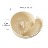 Maxbell Sink Drain Basket Snail Shaped Fruit Vegetable Washing Basket for Strawberry Creamy White