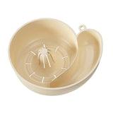 Maxbell Sink Drain Basket Snail Shaped Fruit Vegetable Washing Basket for Strawberry Creamy White