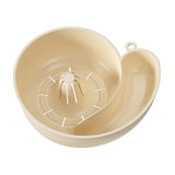 Maxbell Sink Drain Basket Snail Shaped Fruit Vegetable Washing Basket for Strawberry Creamy White