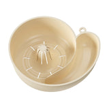 Maxbell Sink Drain Basket Snail Shaped Fruit Vegetable Washing Basket for Strawberry Creamy White