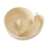 Maxbell Sink Drain Basket Snail Shaped Fruit Vegetable Washing Basket for Strawberry Creamy White