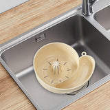 Maxbell Sink Drain Basket Snail Shaped Fruit Vegetable Washing Basket for Strawberry Creamy White