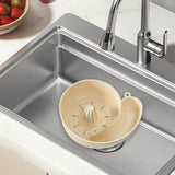 Maxbell Sink Drain Basket Snail Shaped Fruit Vegetable Washing Basket for Strawberry Creamy White