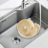 Maxbell Sink Drain Basket Snail Shaped Fruit Vegetable Washing Basket for Strawberry Creamy White