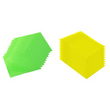 Maxbell 10x Fridge Shelf Liners Storage Refrigerator Mat for Kitchen Shelves Cabinet green