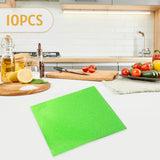 Maxbell 10x Fridge Shelf Liners Storage Refrigerator Mat for Kitchen Shelves Cabinet green