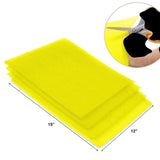 Maxbell 10x Fridge Shelf Liners Storage Refrigerator Mat for Kitchen Shelves Cabinet yellow