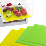 Maxbell 10x Fridge Shelf Liners Storage Refrigerator Mat for Kitchen Shelves Cabinet yellow