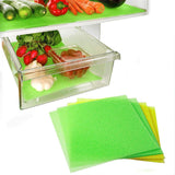 Maxbell 10x Fridge Shelf Liners Storage Refrigerator Mat for Kitchen Shelves Cabinet yellow