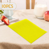Maxbell 10x Fridge Shelf Liners Storage Refrigerator Mat for Kitchen Shelves Cabinet yellow