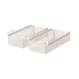 Maxbell 2x Under Shelf Storage Baskets Cabinet Bathroom Under Desk Drawer Organizers 25x38x12cm