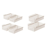 Maxbell 2x Under Shelf Storage Baskets Cabinet Bathroom Under Desk Drawer Organizers 25x38x12cm